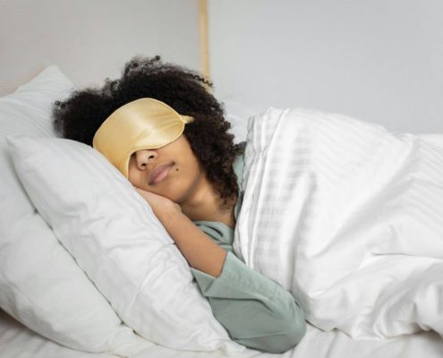 Allergy patient sleeping soundly with allergy care from Allergy & Asthma Specialists